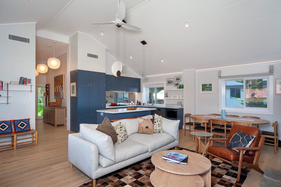 Sitting room#1 with kitchen, dining. 