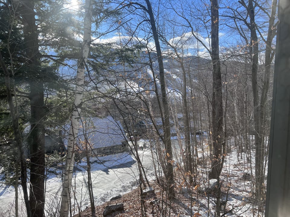 Winter view of Loon from the condo

