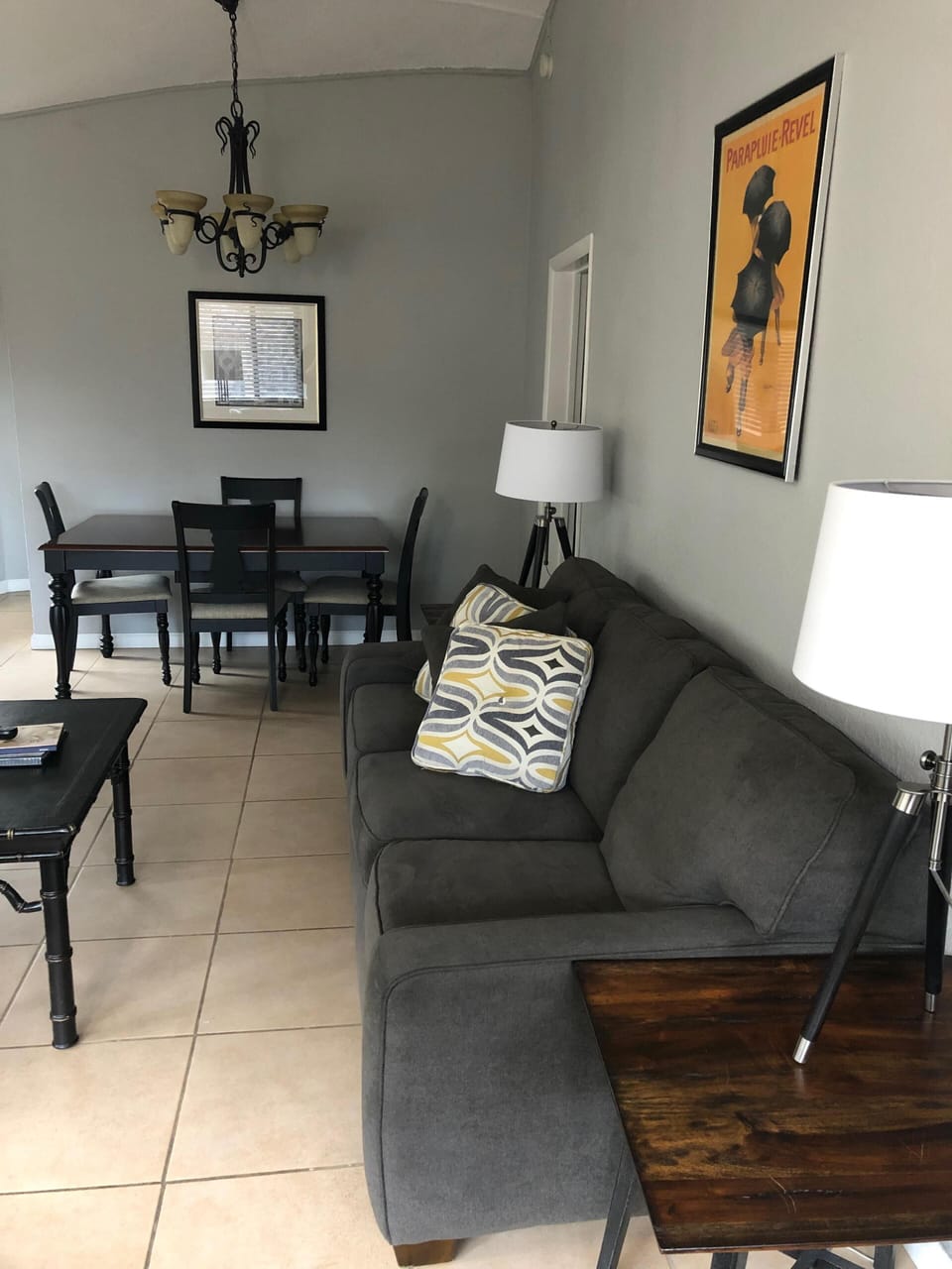 sleeper sofa in living room