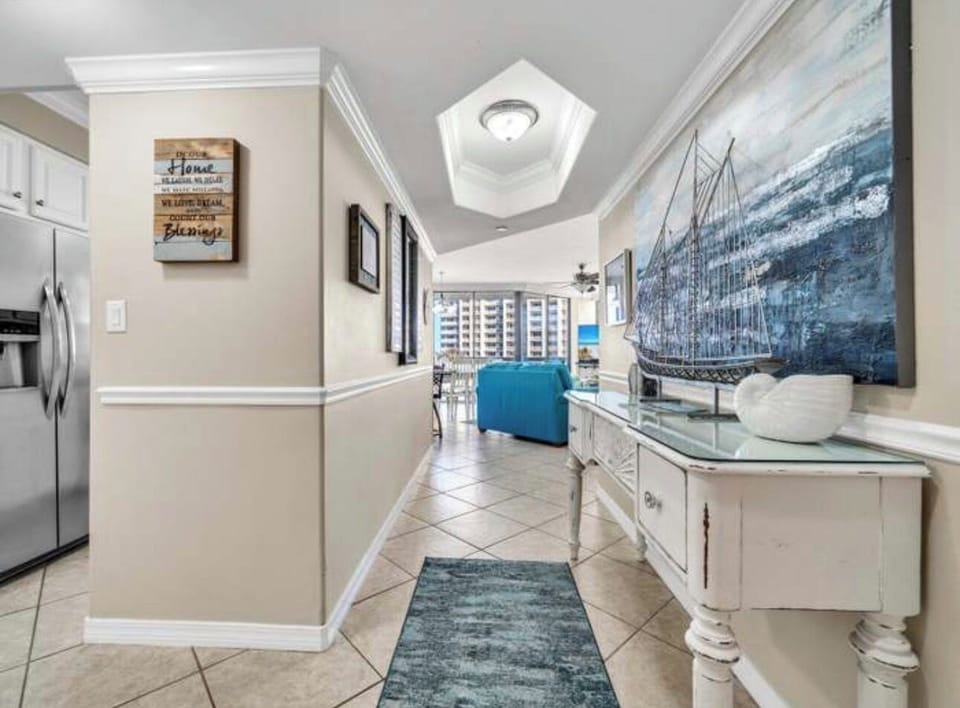 Entry Way into the kitchen to the left or the living room to the right
