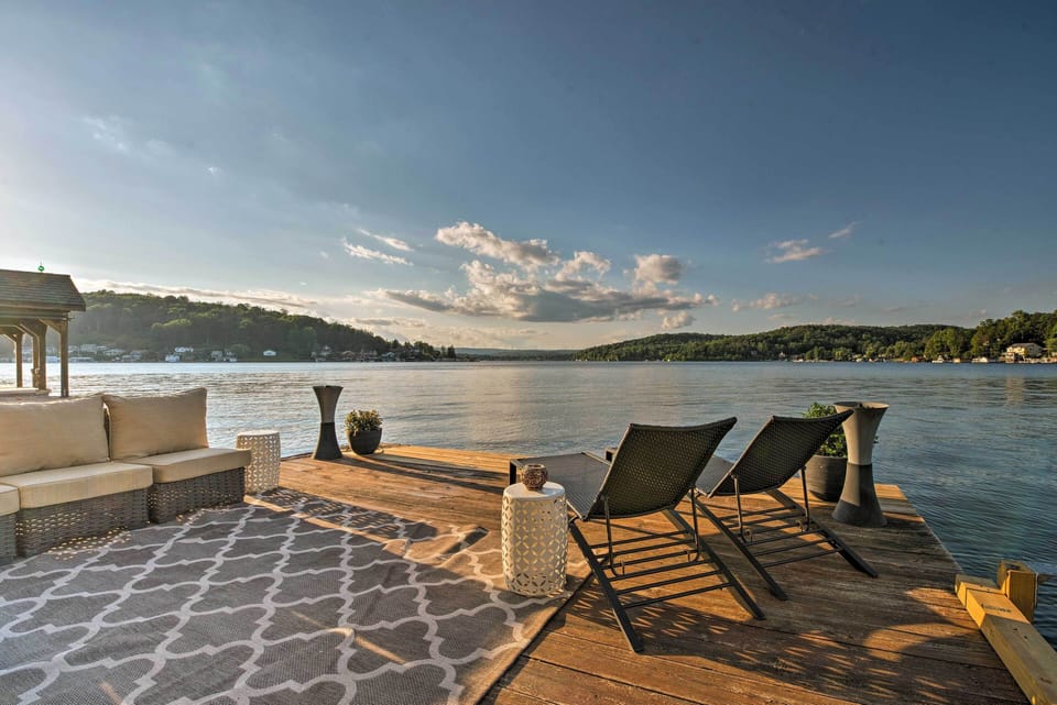Harveys Lake Vacation Rental | 5BR | 2.5BA | 2,884 Sq Ft | Stairs to Access