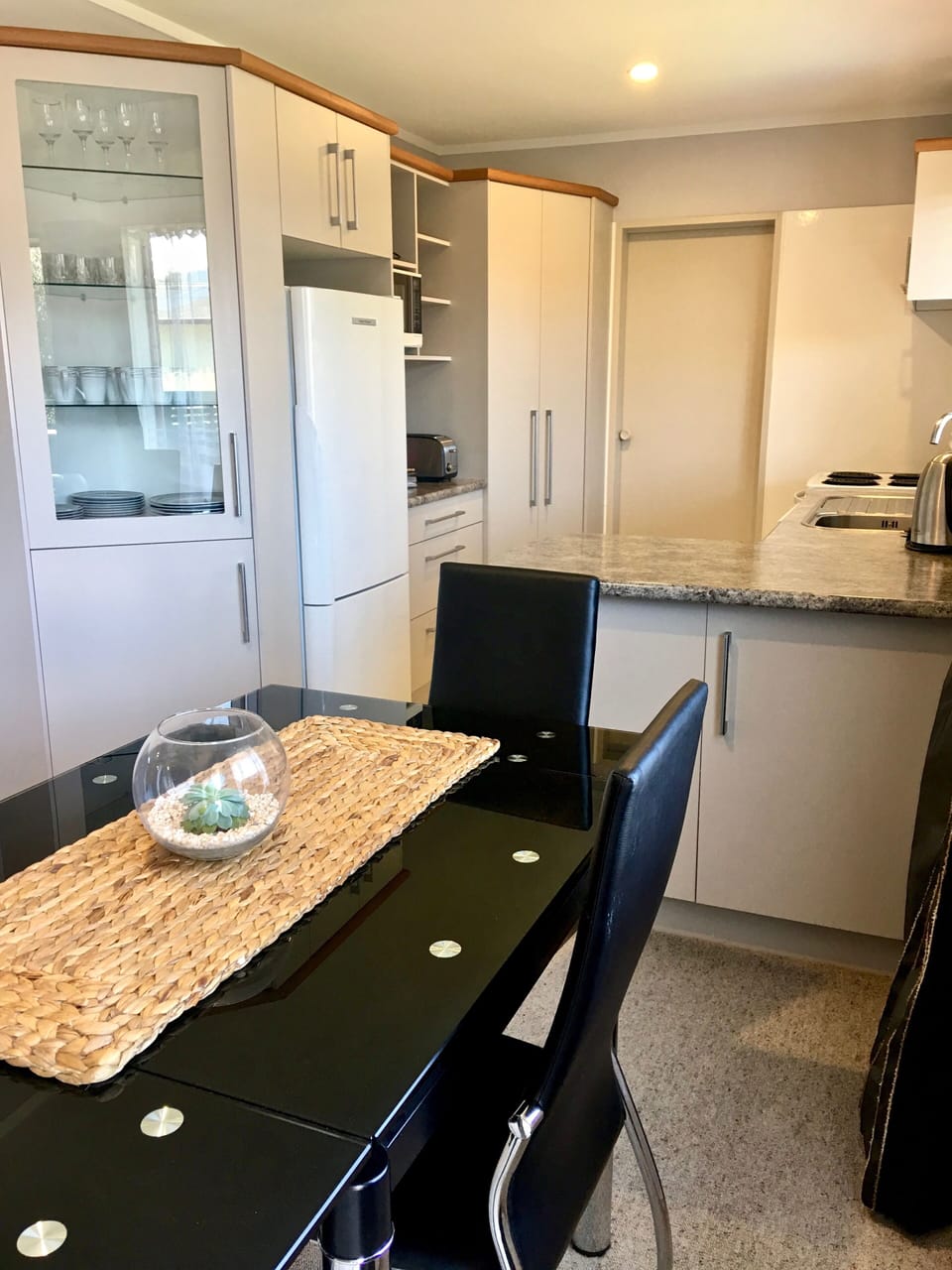 Dining area, through to full size kitchen