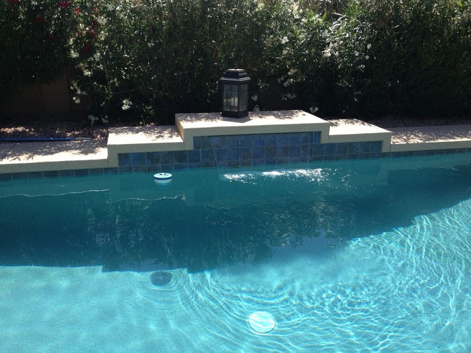 Private, relaxing, quiet pool area.