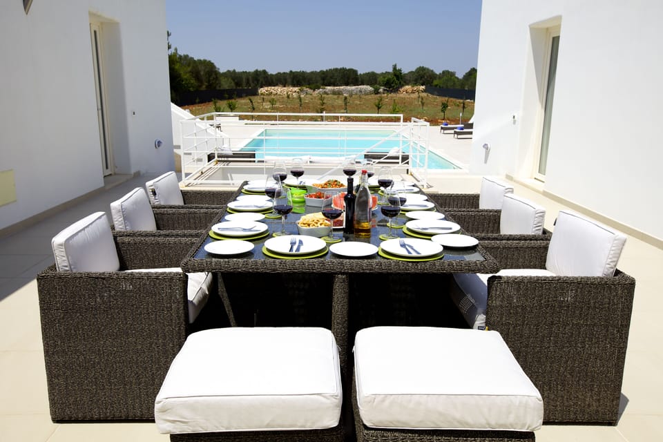 Outside dining table