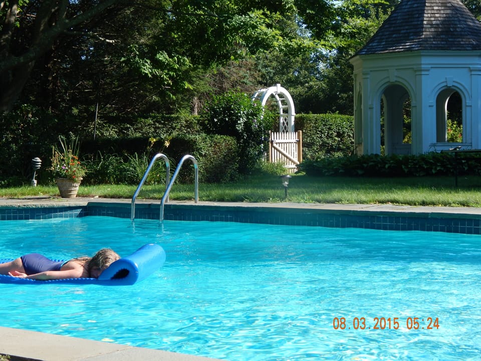 It's summertime and the living is cool and easy with our beautiful Grecian pool!