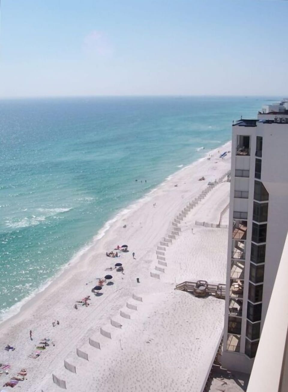 View from balcony to the West