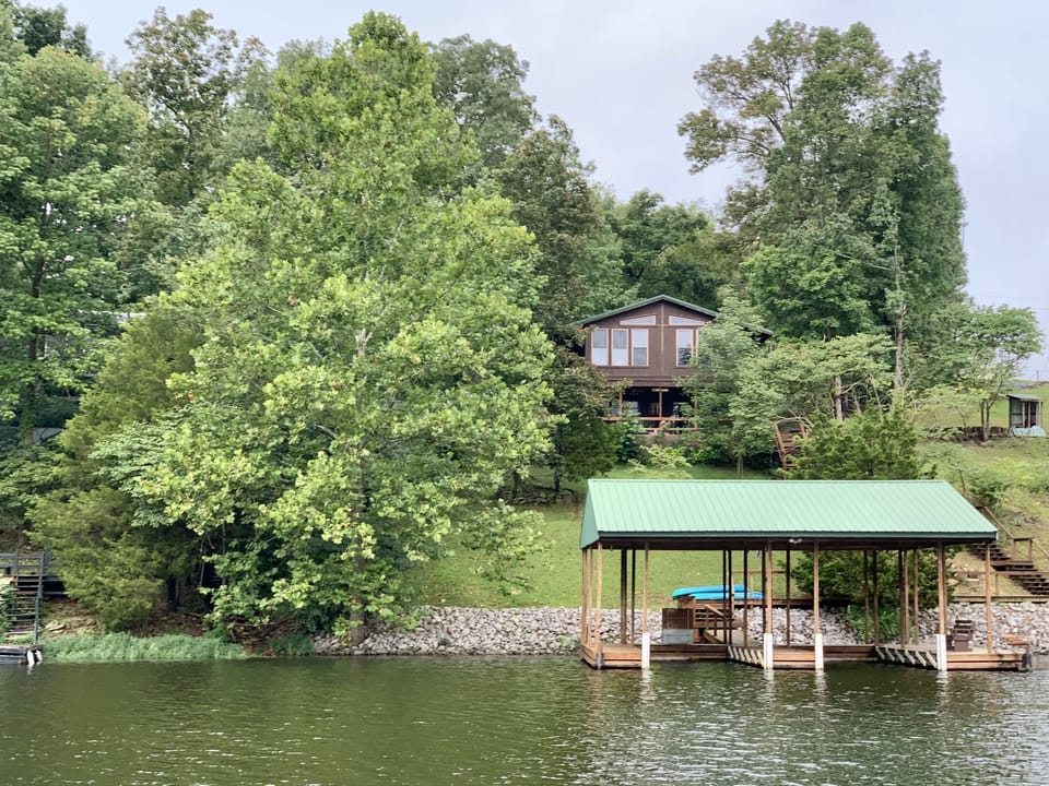View of the property from the lake.