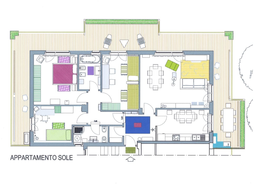Plan of Apartment Sole 