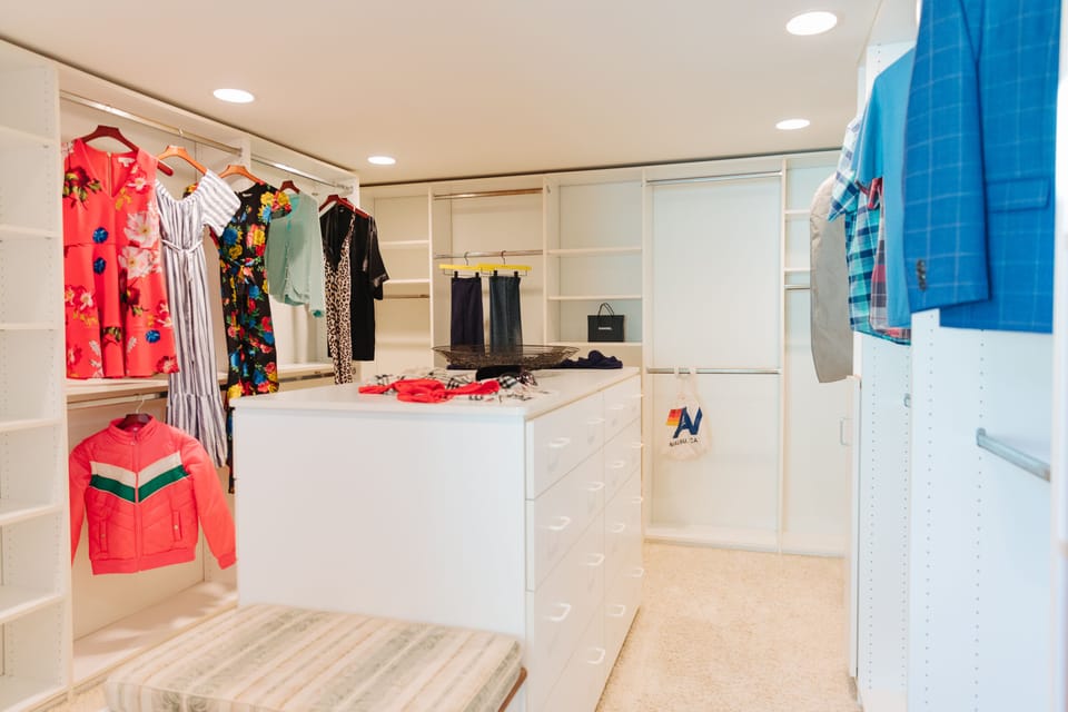 Third floor master closet