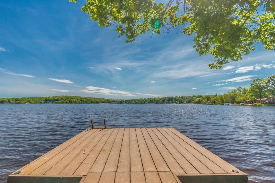 Sunbathe, fish and launch boats from your own private dock