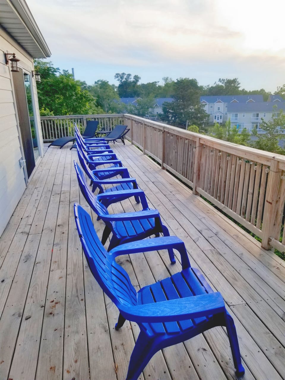 New Adirondack chairs are perfect for relaxing evenings 