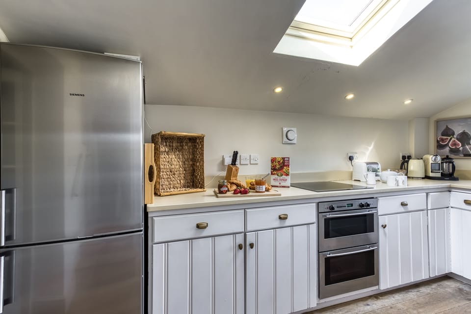 Large fridge freezer in the kitchen