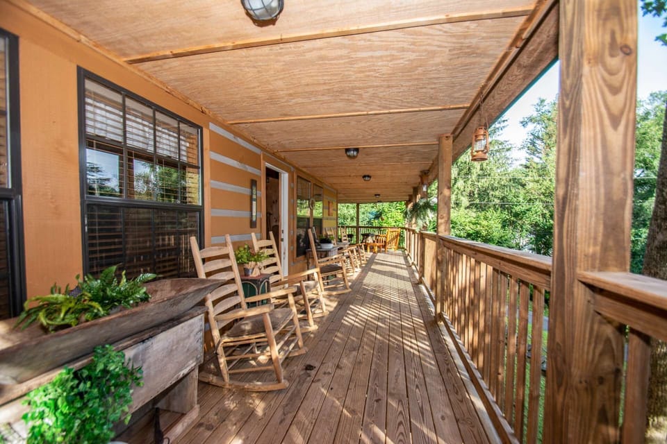 Enjoy the country rockers on the porch.