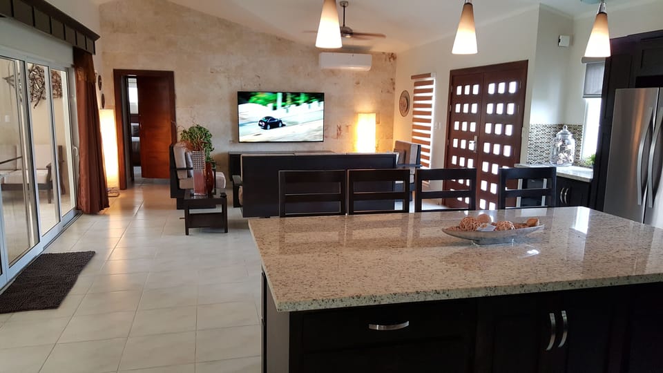 View of living and dining  area