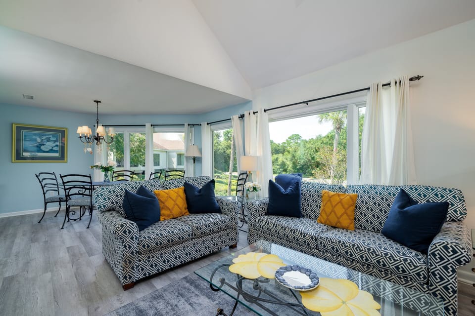 The villa has a wonderful open floor plan