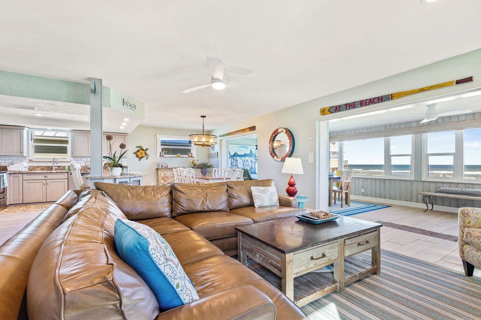 Spacious living room area