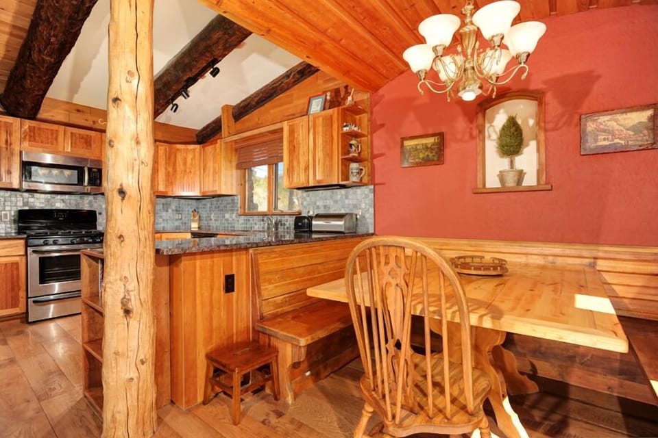 Dining room area off of top level kitchen.