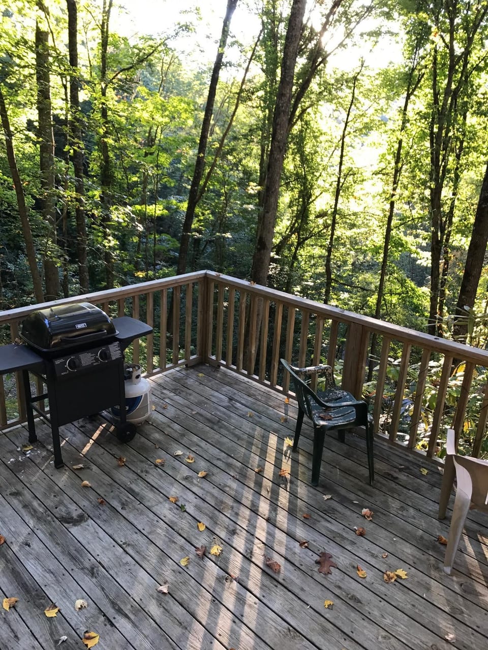 Porch with grill