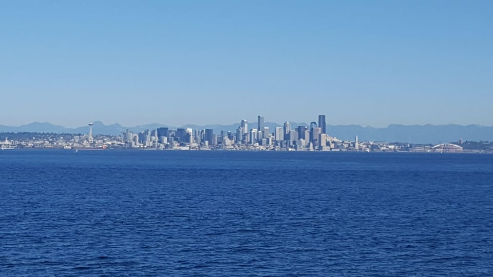 Downtown waterfront Seattle from Elliot Bay