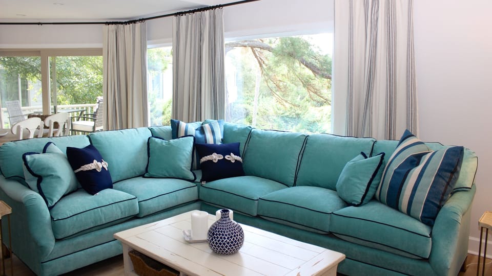 There is room for everyone in this fabulous living area.