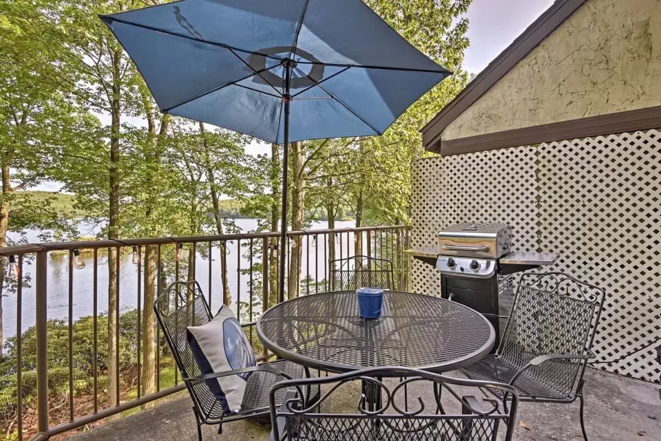Grilling is best lakeside