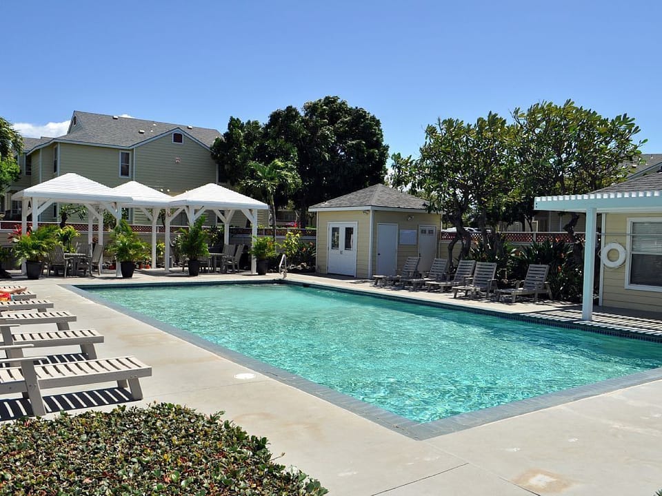 pool area And BBQ and workout room