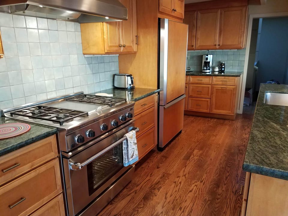 Preparing meals is a pleasure in our gourmet kitchen