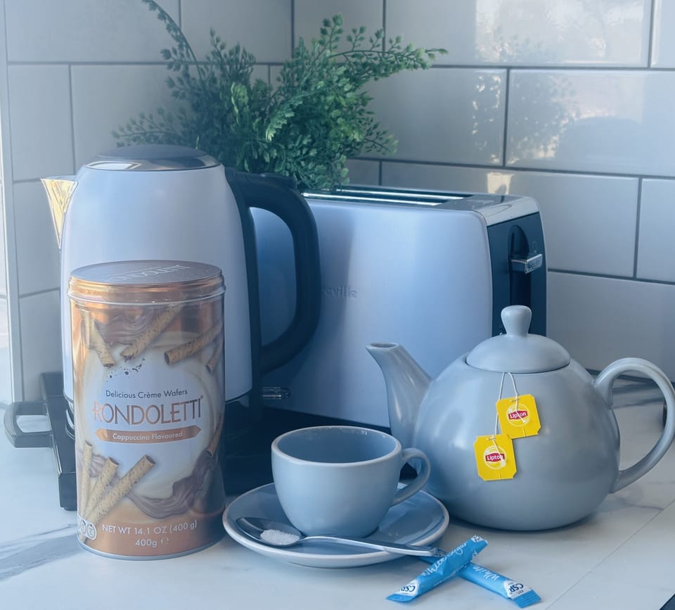 Enjoy a pot of tea with your breakfast toast