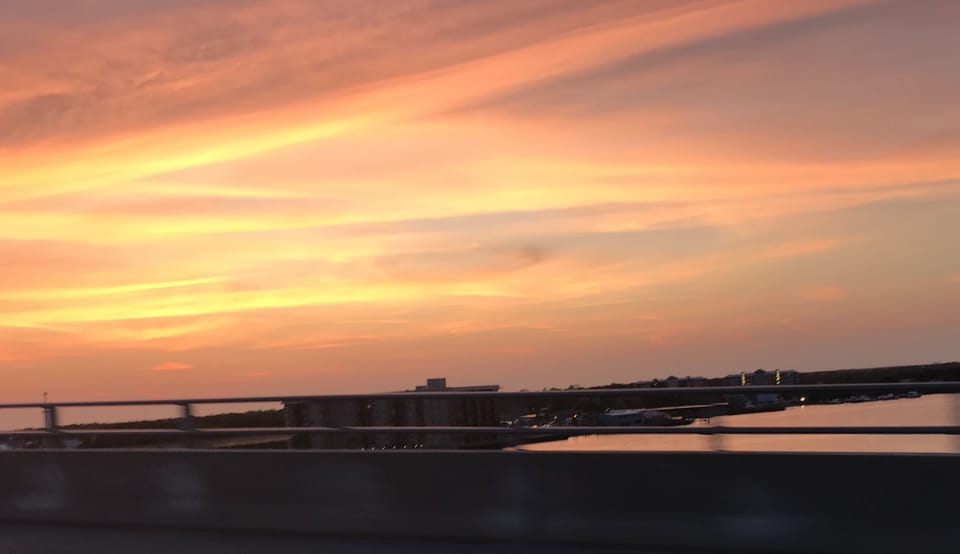 North causeway sunset, no filter on this, can you believe it! 