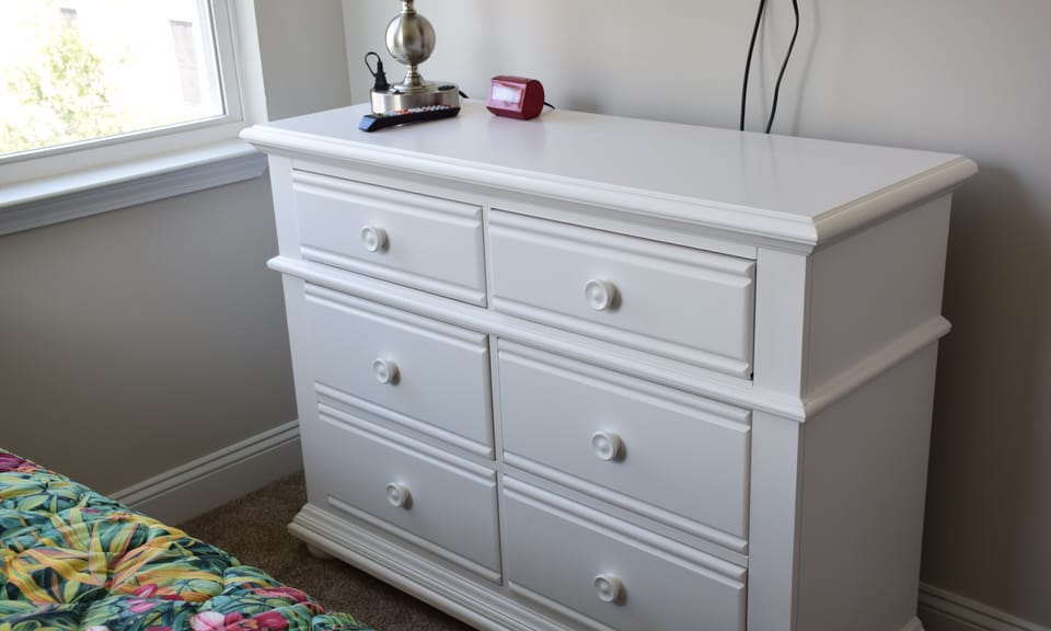 chest at guest bedroom