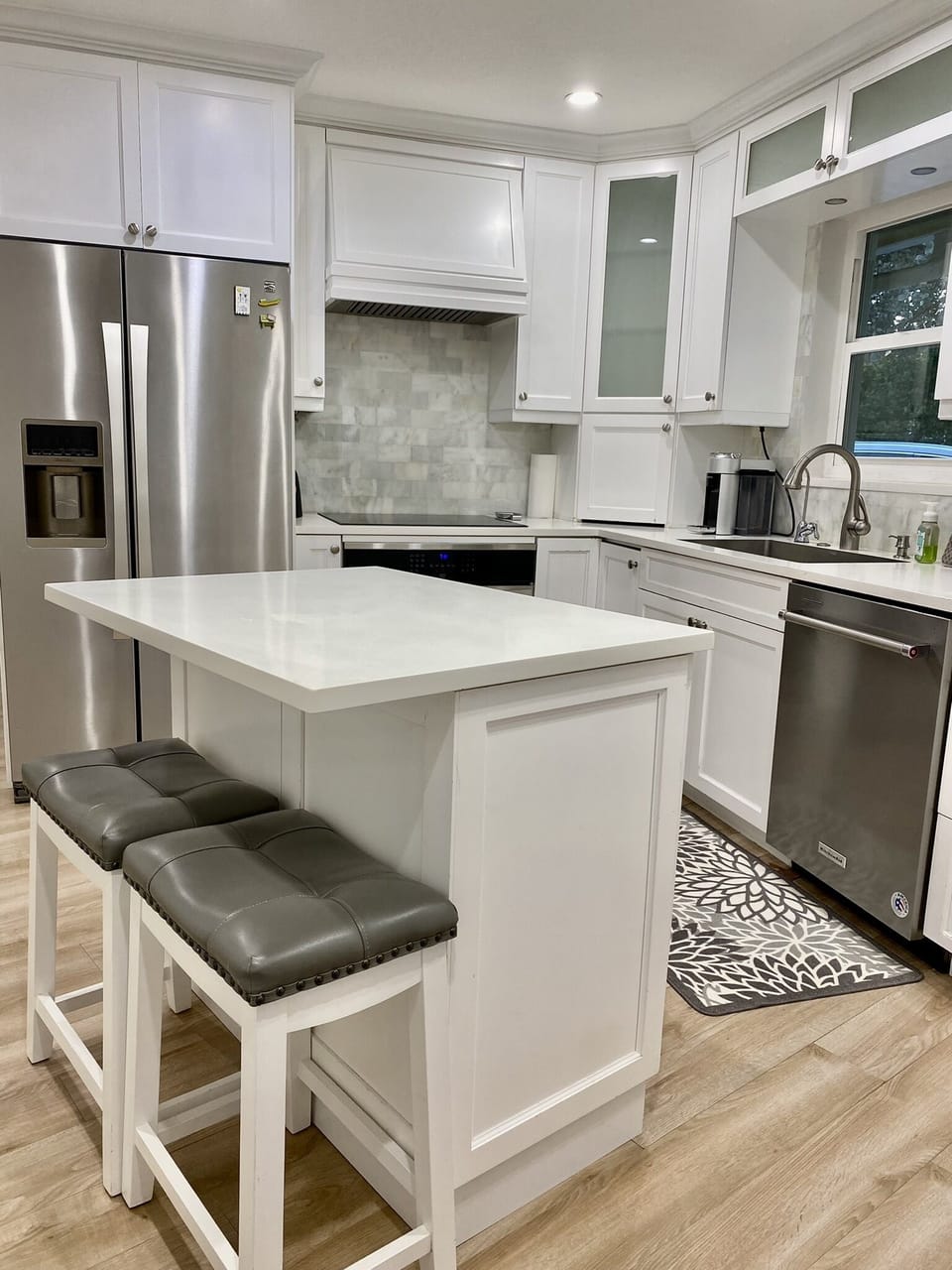 updated kitchen with new appliances