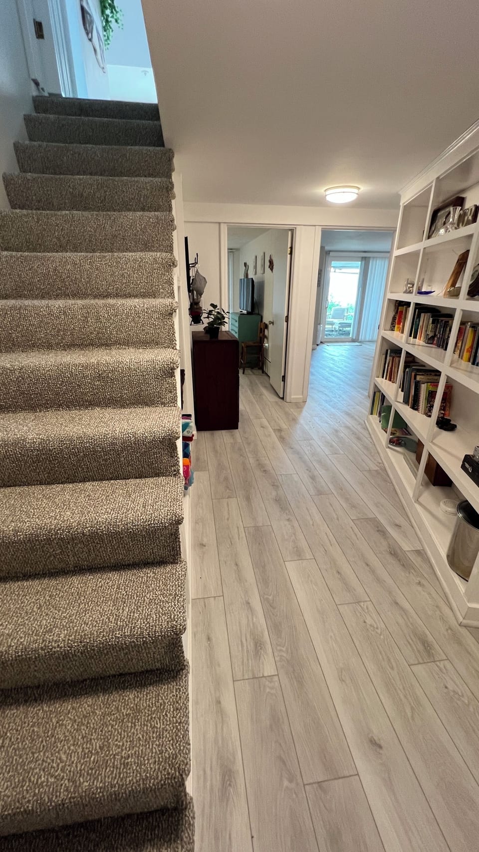 Downstairs hallway to bedrooms & bathroom