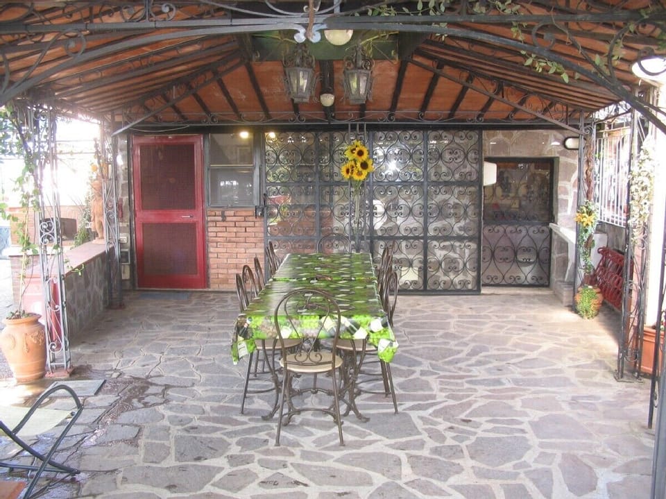 COVERED PATIO AND SUMMER KITCHEN'S DOOR