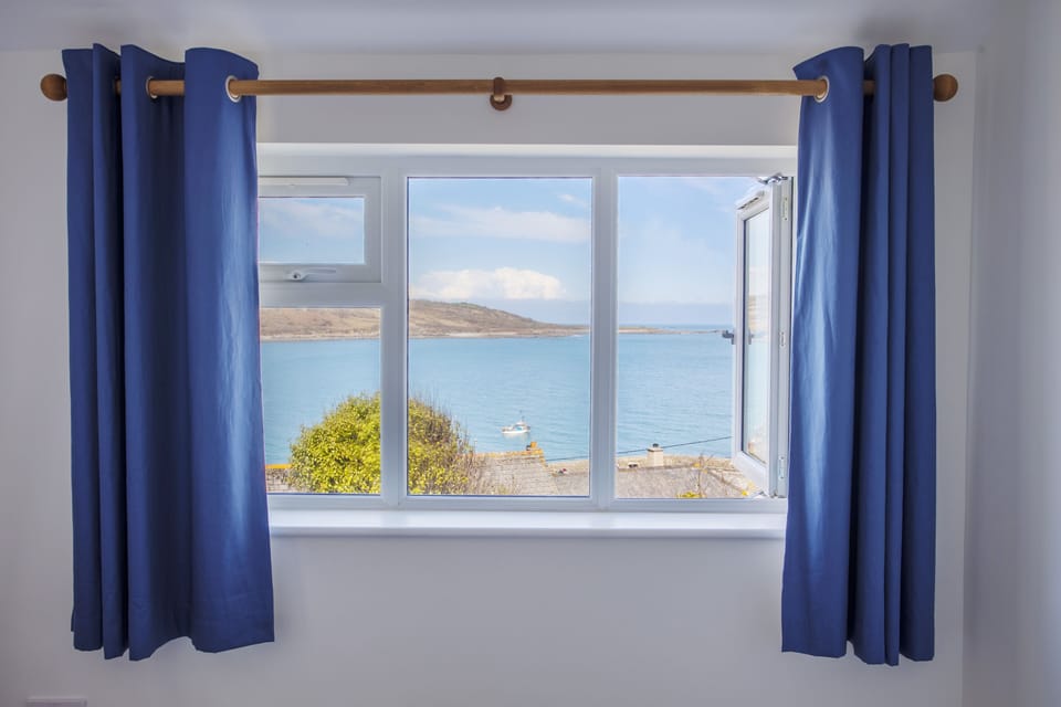 Coverack Bay from the Harbour room.