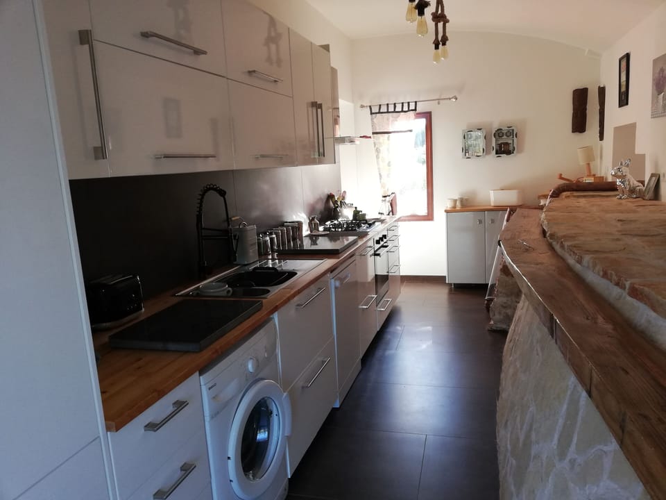 fully fitted galley kitchen