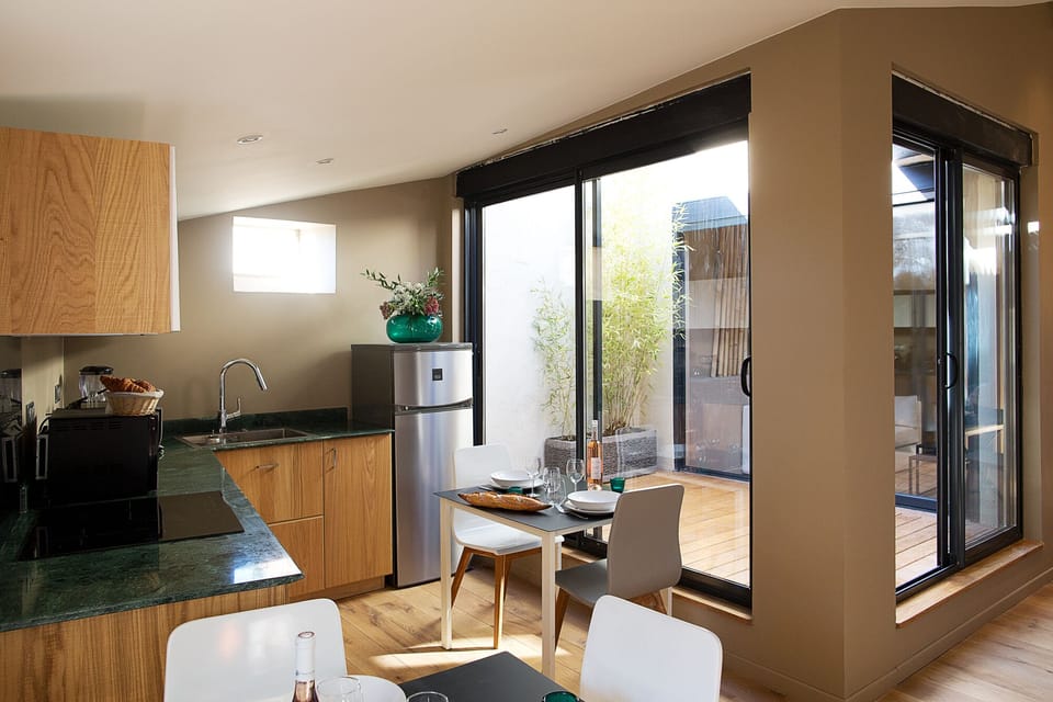 kitchen and patio