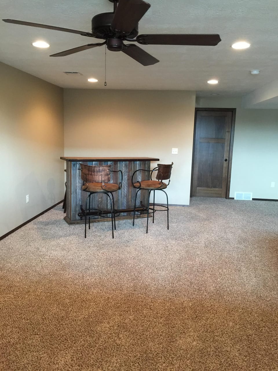 Lower level party bar