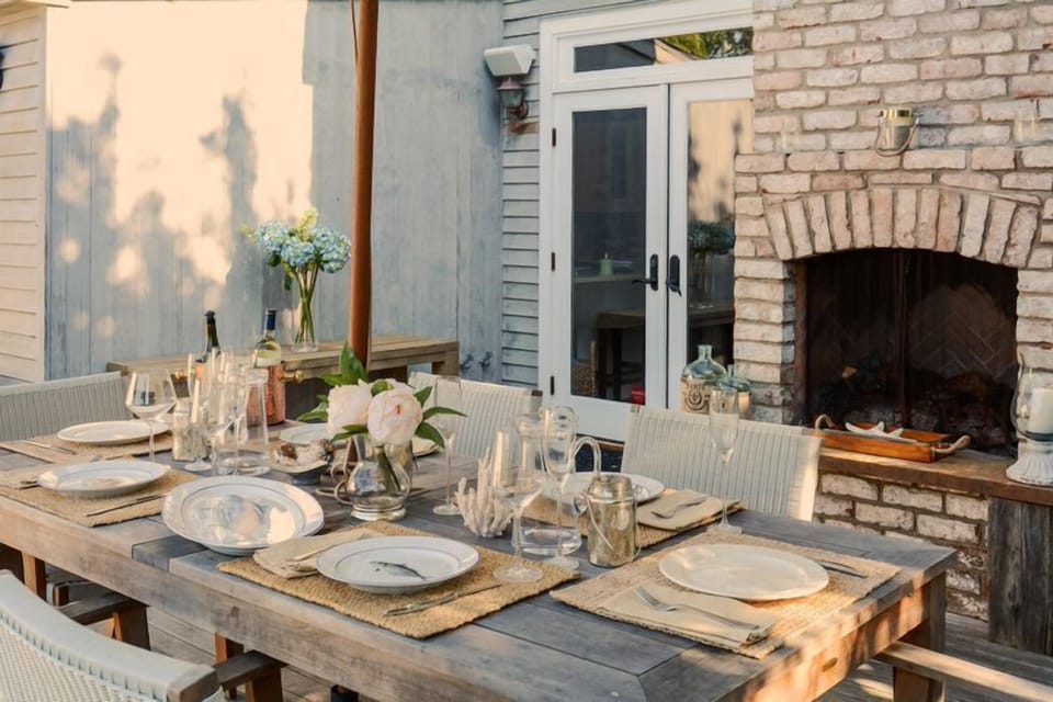 Main house deck dining area