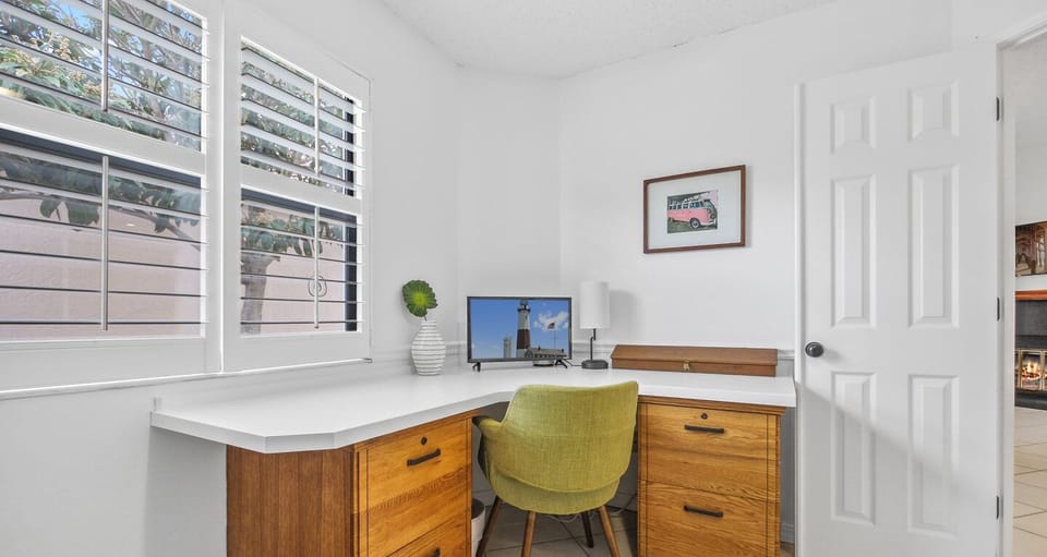 work area in 3rd bedroom