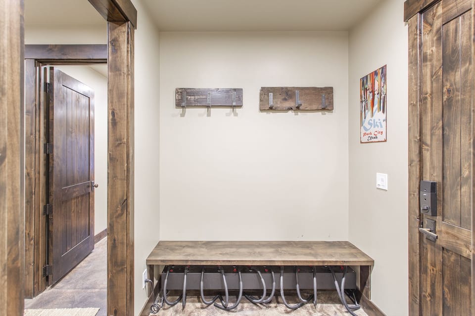 Mudroom with Ski boot heaters