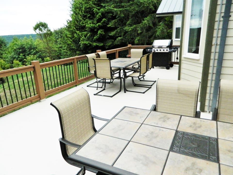 Deck with Barbecue