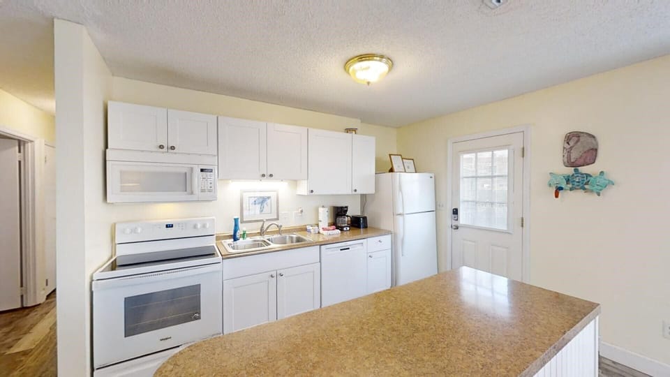 Kitchen and front door