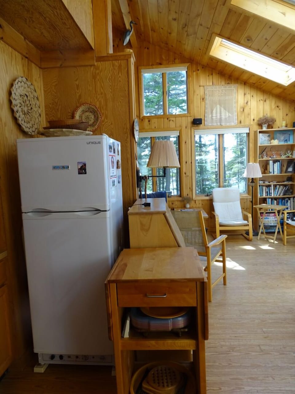 living room from the kitchen