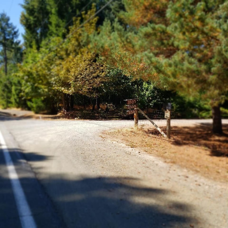 Turn right into the driveway from Glenbrook Loop Road as you arrive 