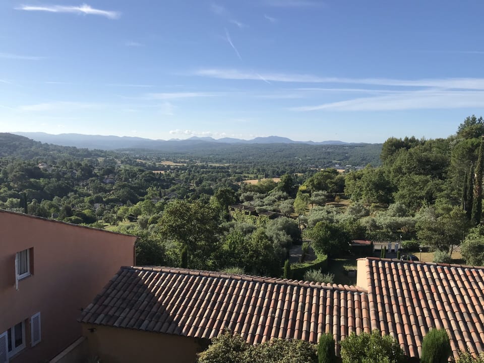 The view from Tourrettes village square - nowhere better!
