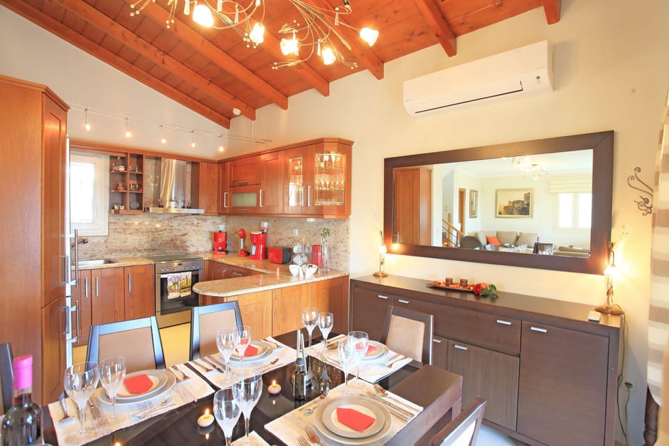 Dining table and Kitchen area