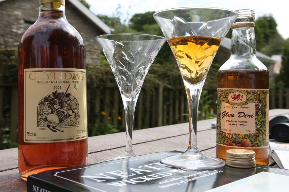 Relaxing in the enclosed garden