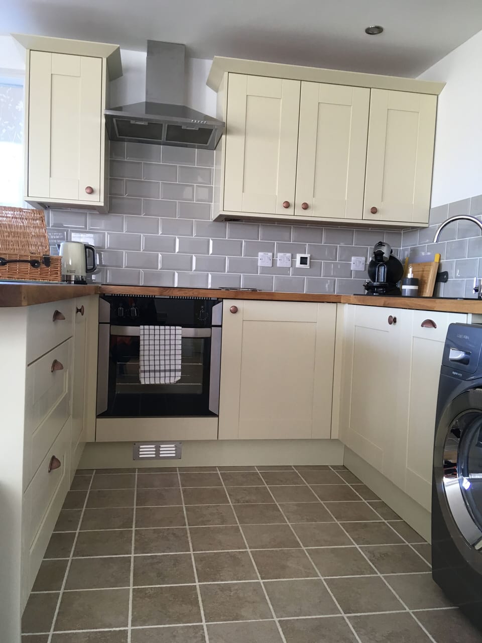 Home from home. The kitchen is fully fitted with everything you’ll need 