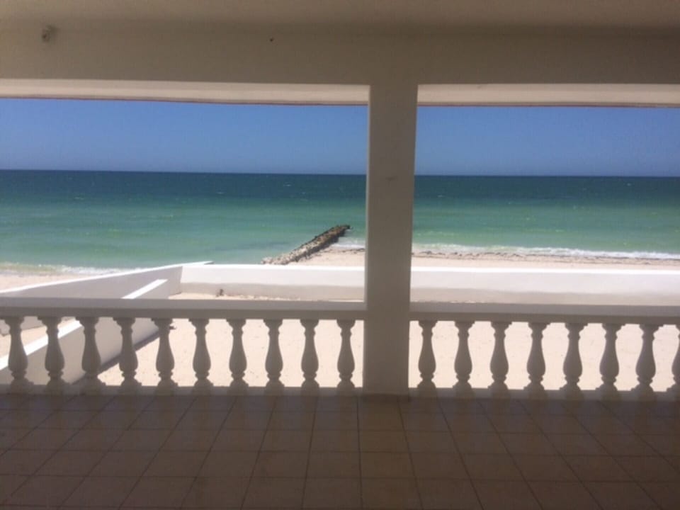 View from the beachfront terrace