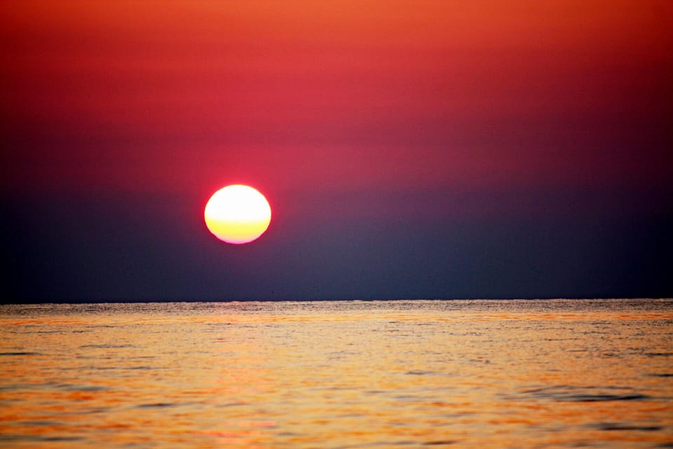 Sunset from the Private Beach